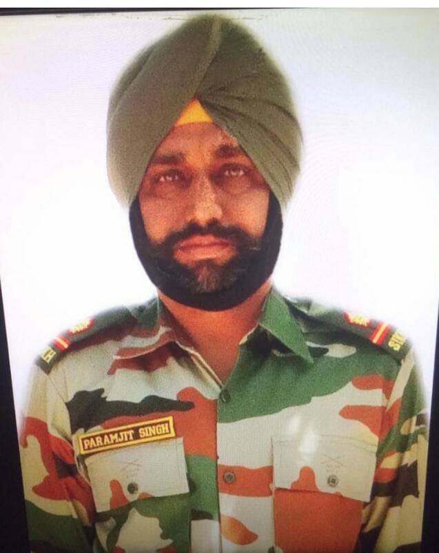 Junior commissioned officer paramjit singh martyred in ceasefire violation in poonch of jk