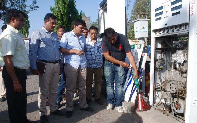 Raid on petrol pumps on second day