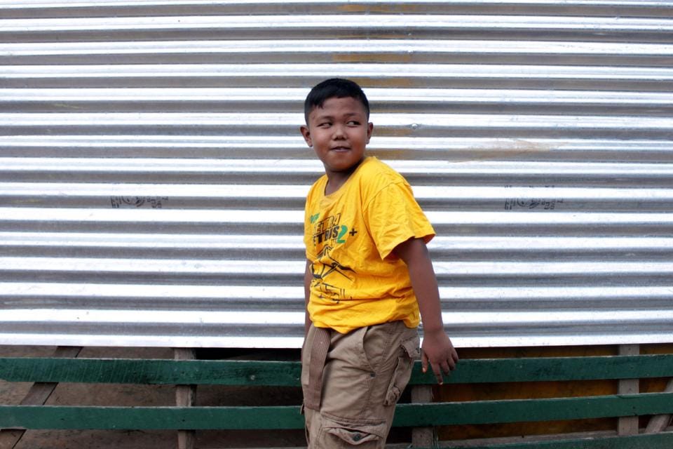two-year-old with a 40 A DAY smoking habit, he is now 9