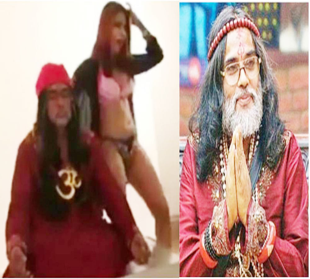 swami om dance with bikini girl video viral