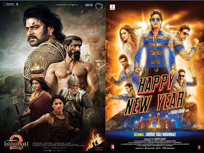 baahubali 2 fails to break the record of shahrukh khans' happy new year box office collection