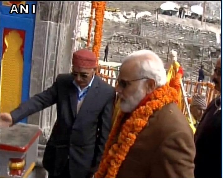 pm narendra modi rudrabhishek in kedarnath dham