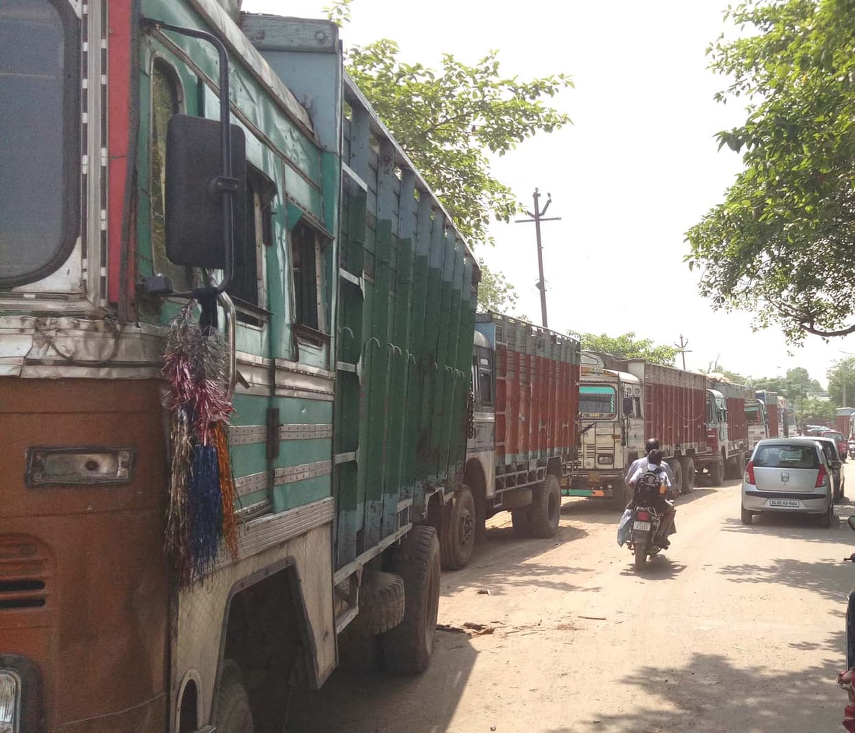 Dislocation: Thousands of Quintal Wheat on the Road