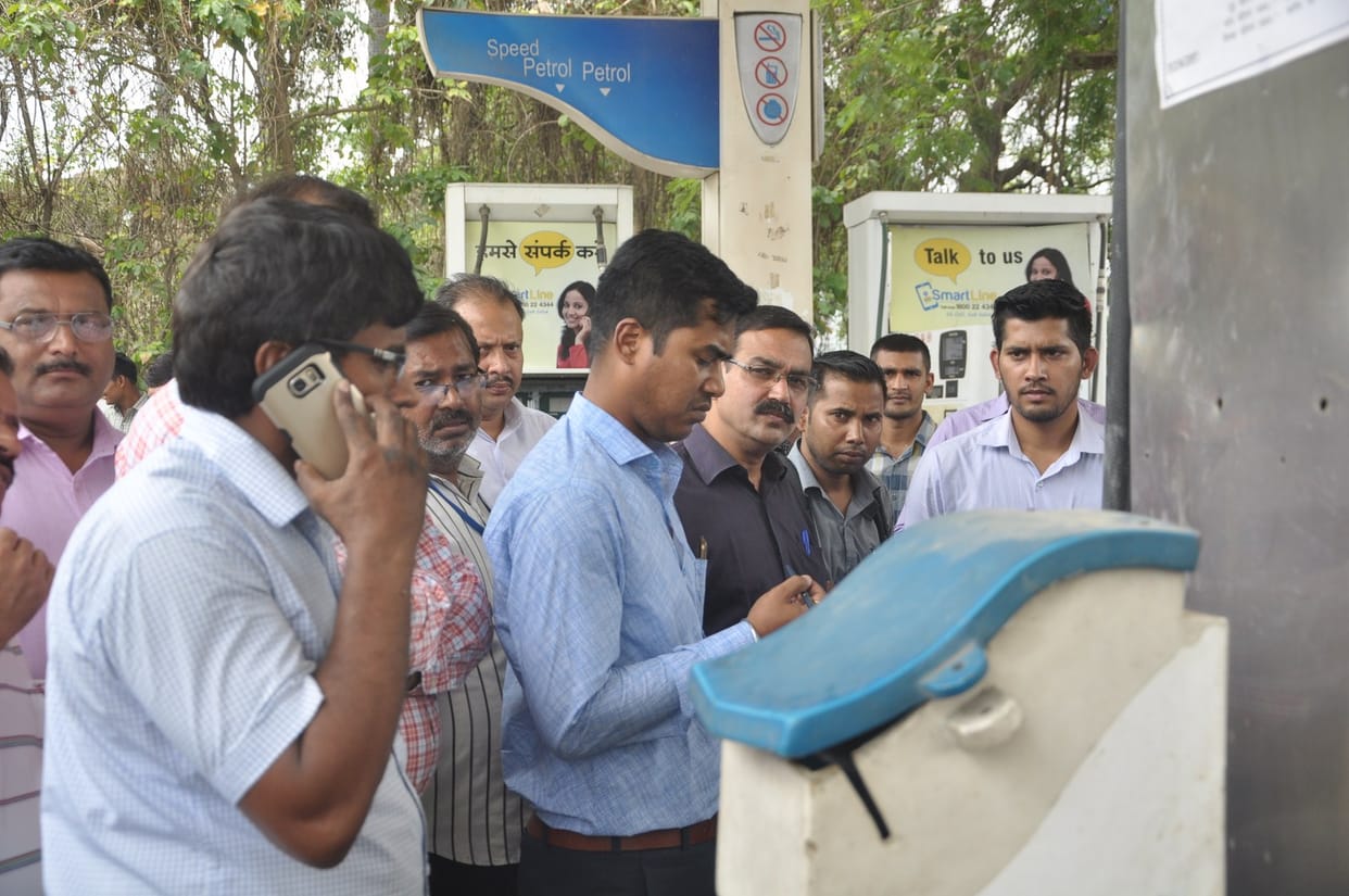 Raid on petrol pump