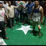 gujarat man arrested for draw pakistan flag on road  to protest mutilation of 2 soldiers in LOC