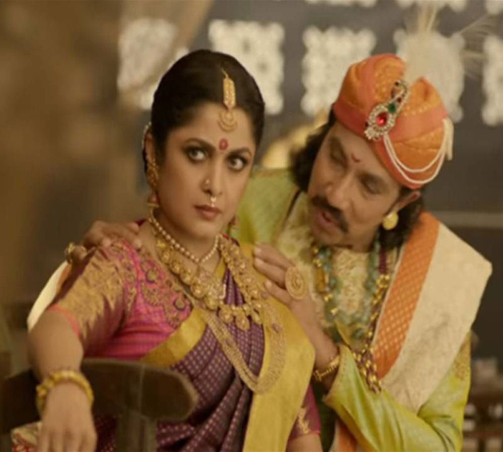 bahubali katappa and shivgami royal romance in a ad video 