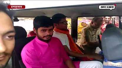 two students arrested by police in Allahabad