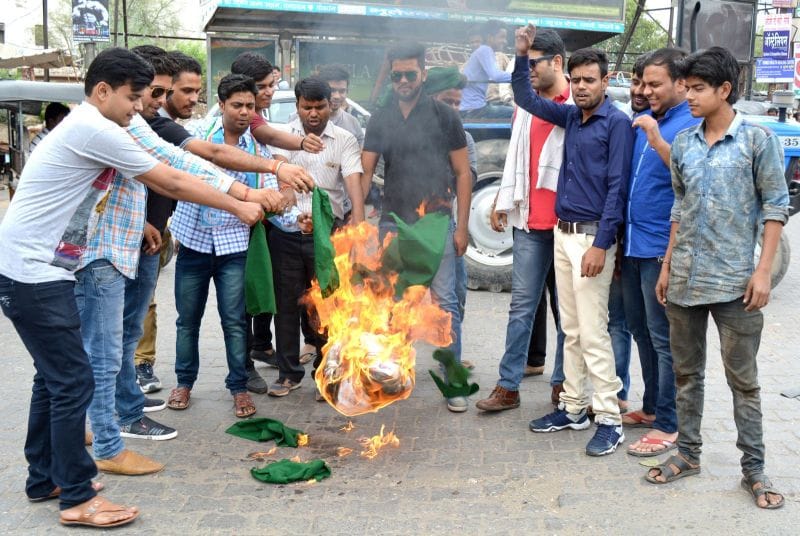 anger against pakistan in mathura district