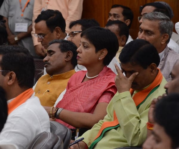 BJP MLAs were sleeping in prabodhan programme in Lucknow.