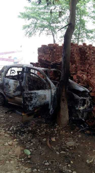  car caught fire during drive