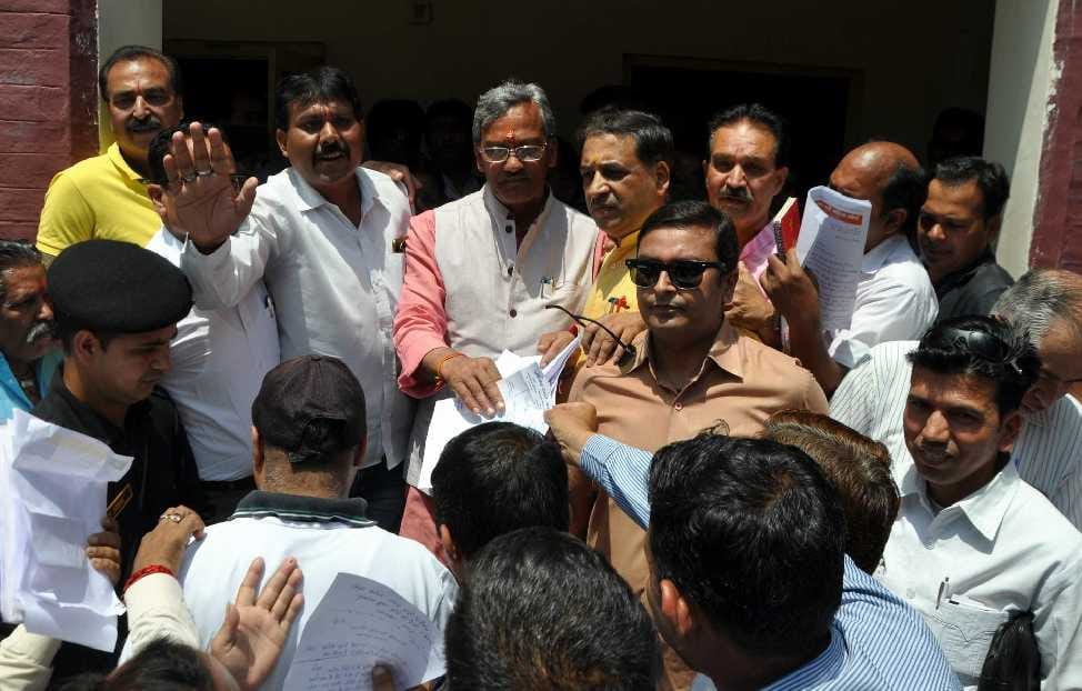 Cm Trivendra Singh Rawat returned without hearing public problems