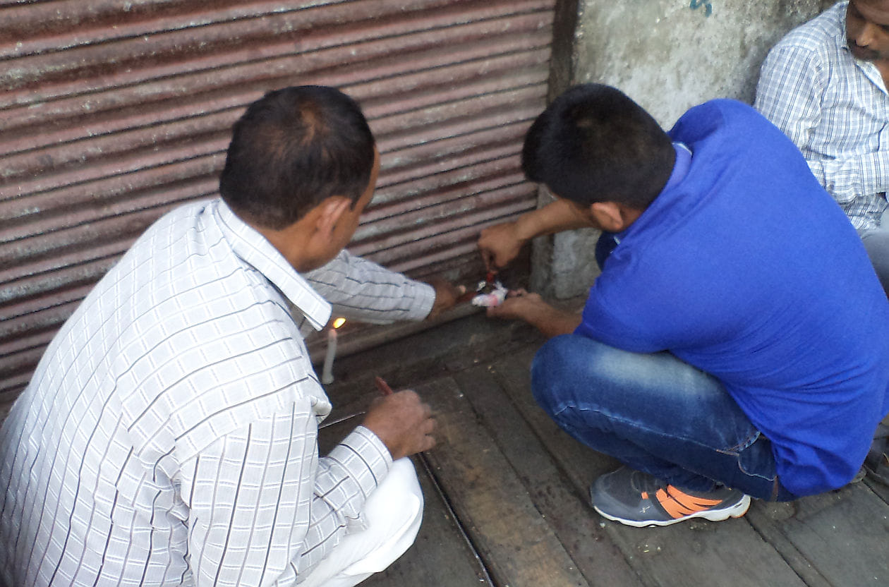 shivsena shows hooliganism closed all the meat shops