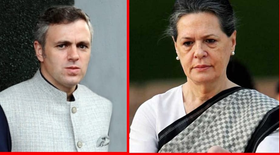 Sonia gandhi meets Omar Abdullah