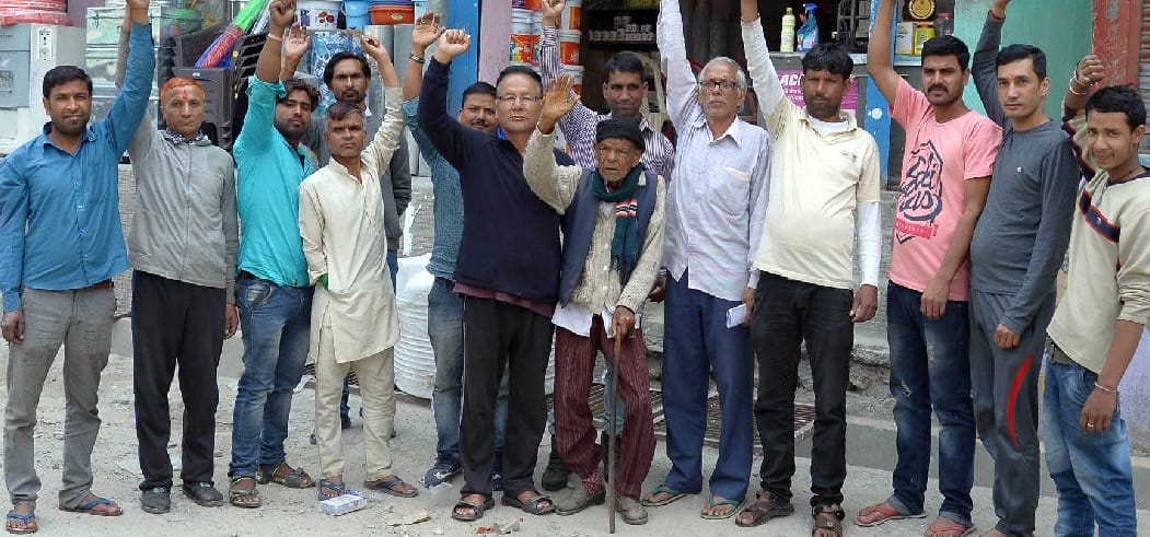 Angry against the road plight