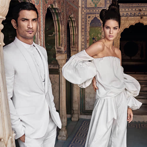  photoshoot of sushant singh raajput and Kendall Jenner for vogue india