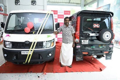 Mahindra acquired three wheeler Scorpio from auto  driver 