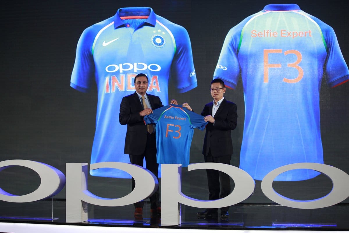 New Jersey For Indian Cricket Team Launched By Oppo Mobiles