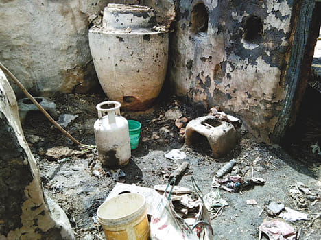 Wasting of storm-fire, house-to-house and crop burns
