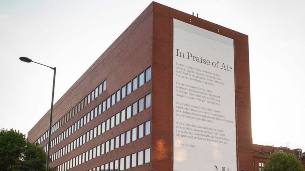Poetry that eliminates air pollution in UK will be auctioned