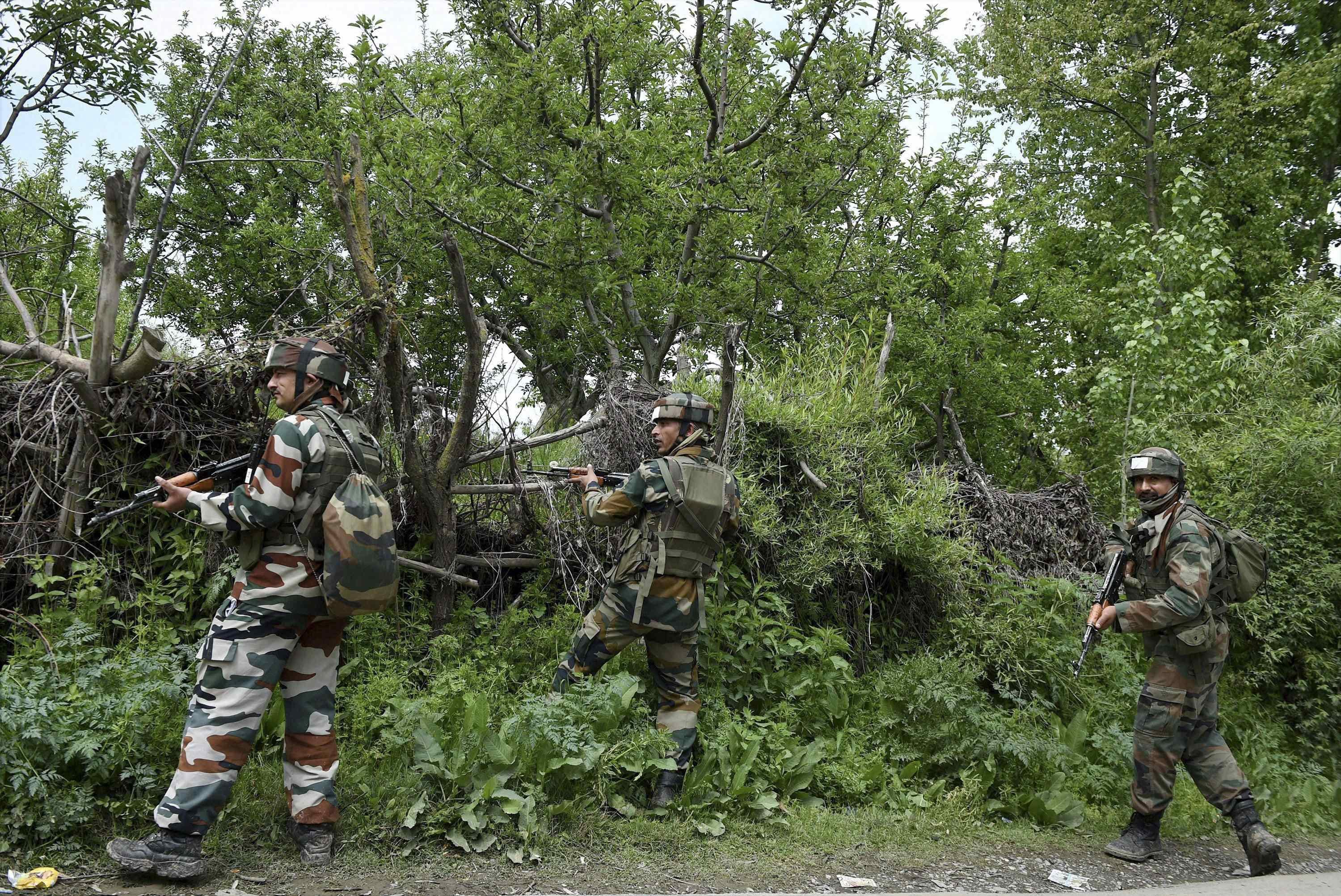 Security forces cordoned off more than 20 villages of Shopian 