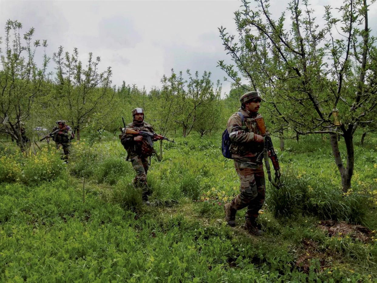 Massive search operation in Shirmal Village in Shopian