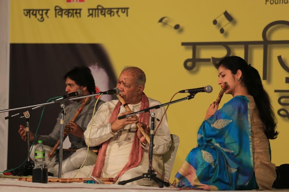 pandi hariprasad chaurasiya participated in a programme in jaipur