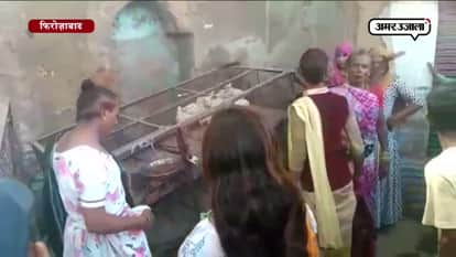 QUEER SEMI NUDE PROTEST AGAINST MEAT SHOPS AT FIROZABAD