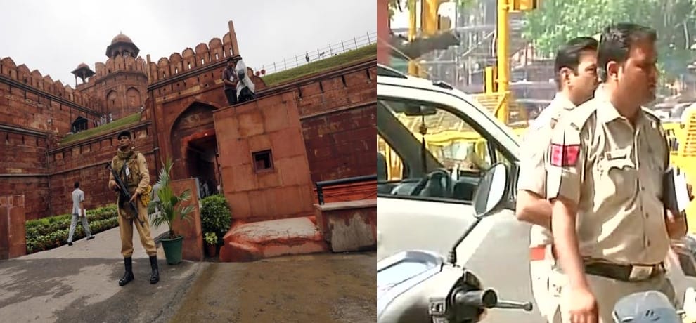 Grenade found in a well at the Red Fort yesterday evening. NSG team at the spot