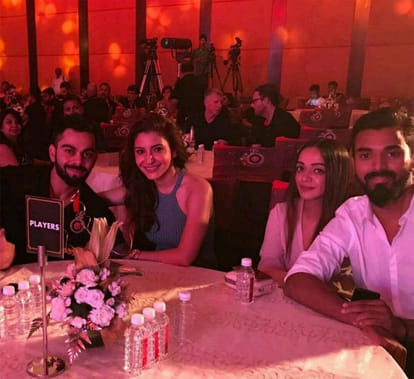 Virat Kohli, Anushka Sharma attend RCB’s 10-year celebrations together in IPL 2017