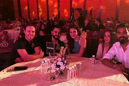 Virat Kohli, Anushka Sharma attend RCB’s 10-year celebrations together in IPL 2017