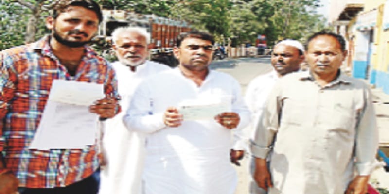 In the circle of questions, the municipality, lakhs of rigging in contract for abandoned old father