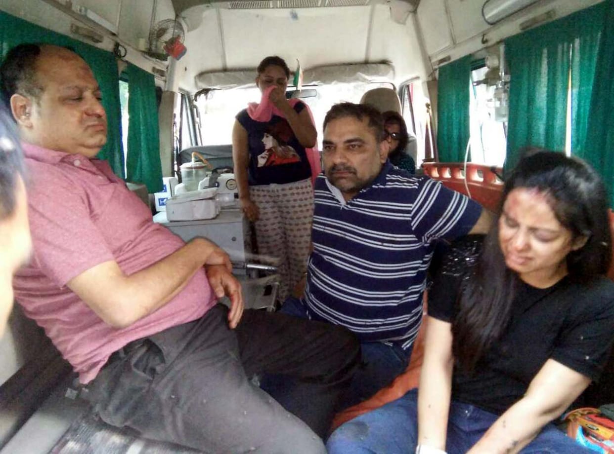 people injured in accident.