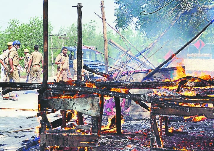 After the death of one in the ethnic conflict, the organism in Saharanpur