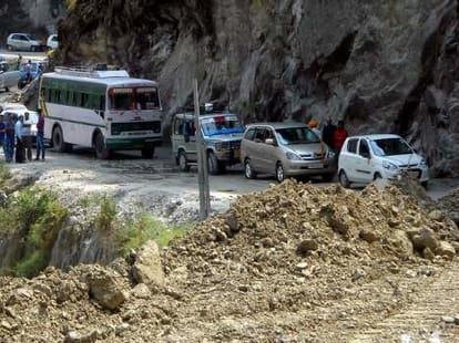 landslide danger zone in badrinath highway