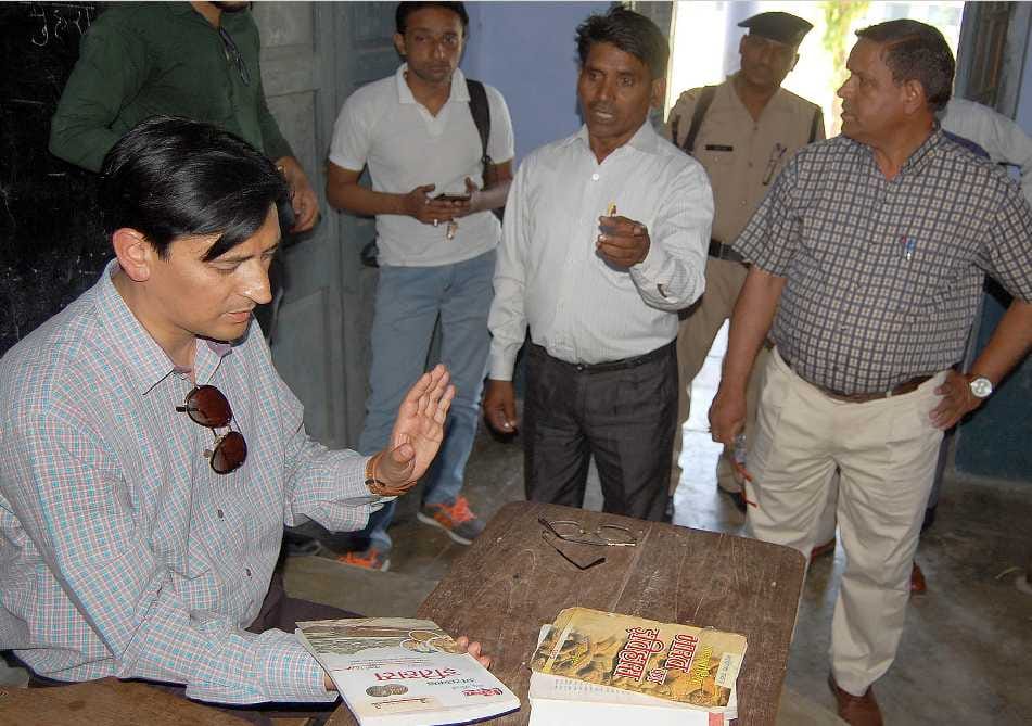 Dm deepak rawat visit bhalla inter college