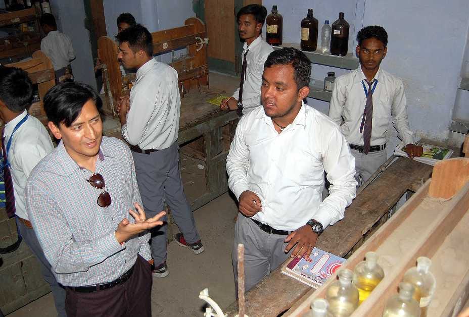 Dm deepak rawat visit bhalla inter college