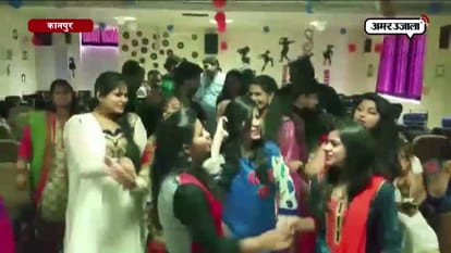 Farewell party organized by step hbti students for seniors in Kanpur 
