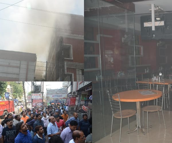 fire in bebiyan hotel in Lucknow.