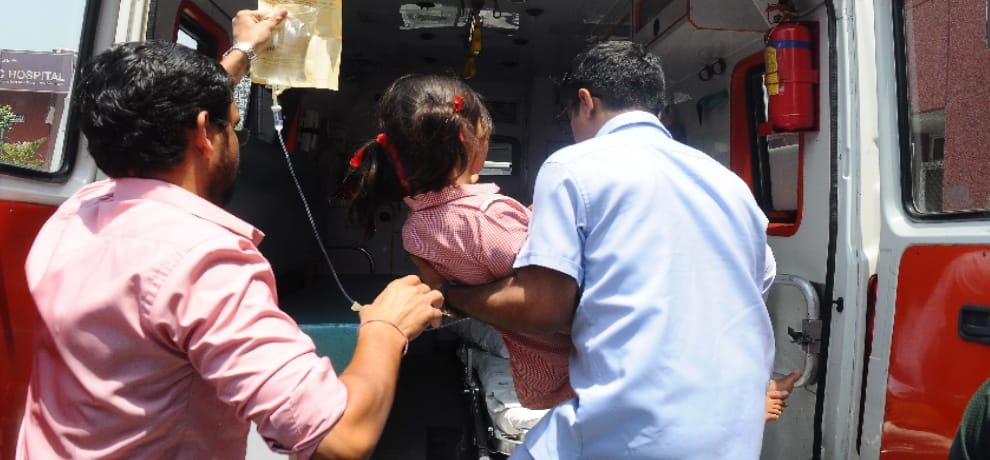 50 students admitted to nearby hospital after gas leakage from a container in Delhi's Tughlakabad