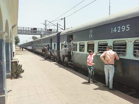kalka mail bogi wheel block