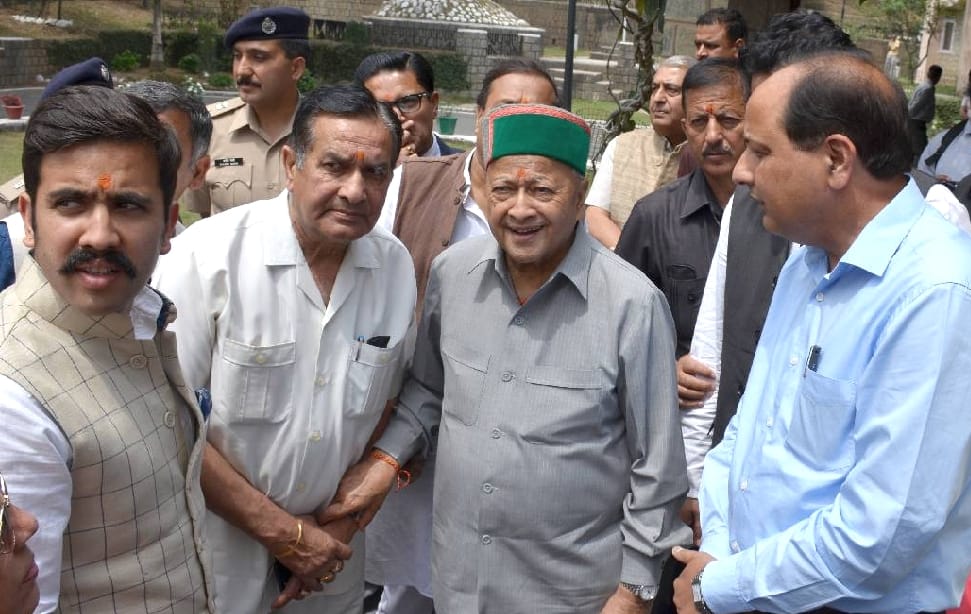 Virbhadra Singh Statement on Amit Shah Dharamshala Tour.