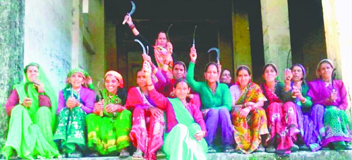Women performed with sickle