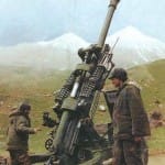 bofors guns deployed at loc