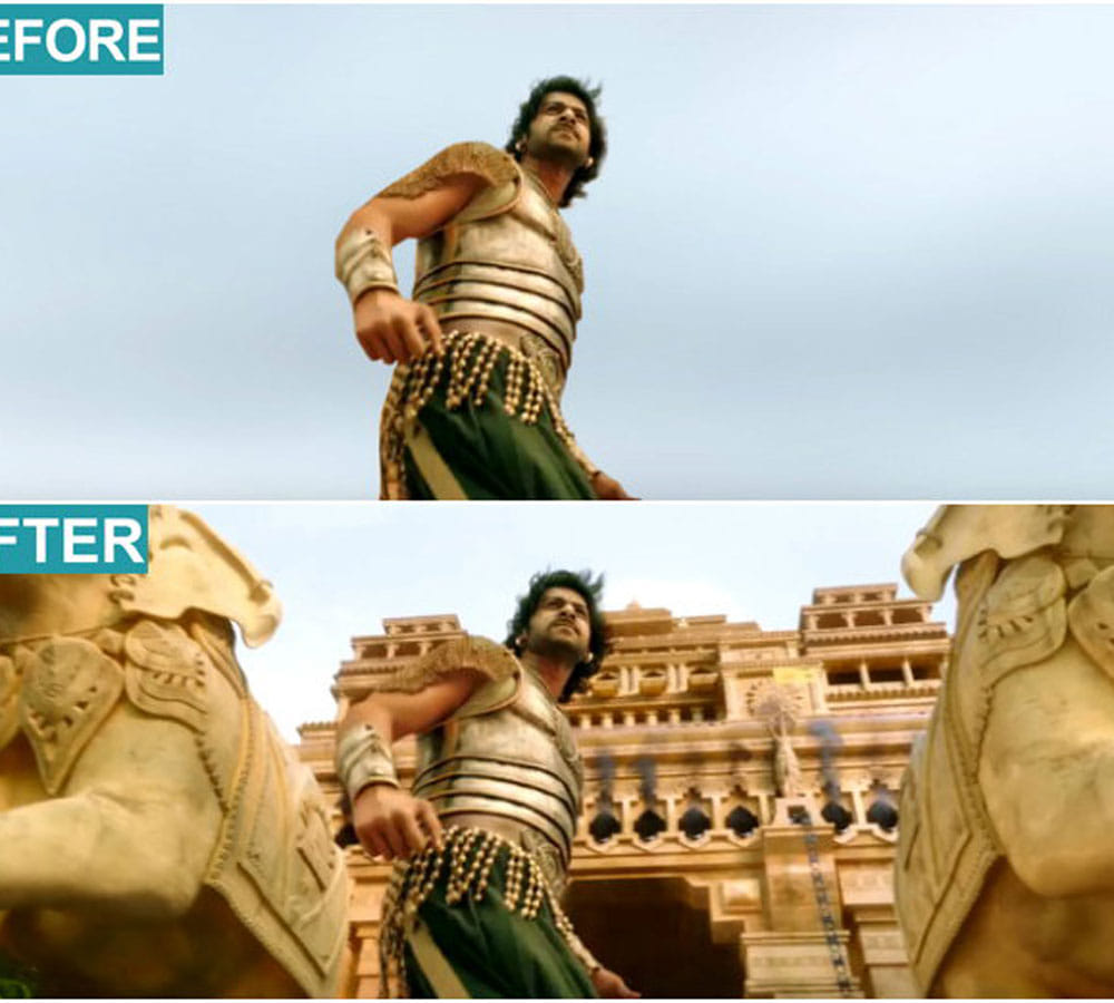 bahubali the conclusion scene making from VFX