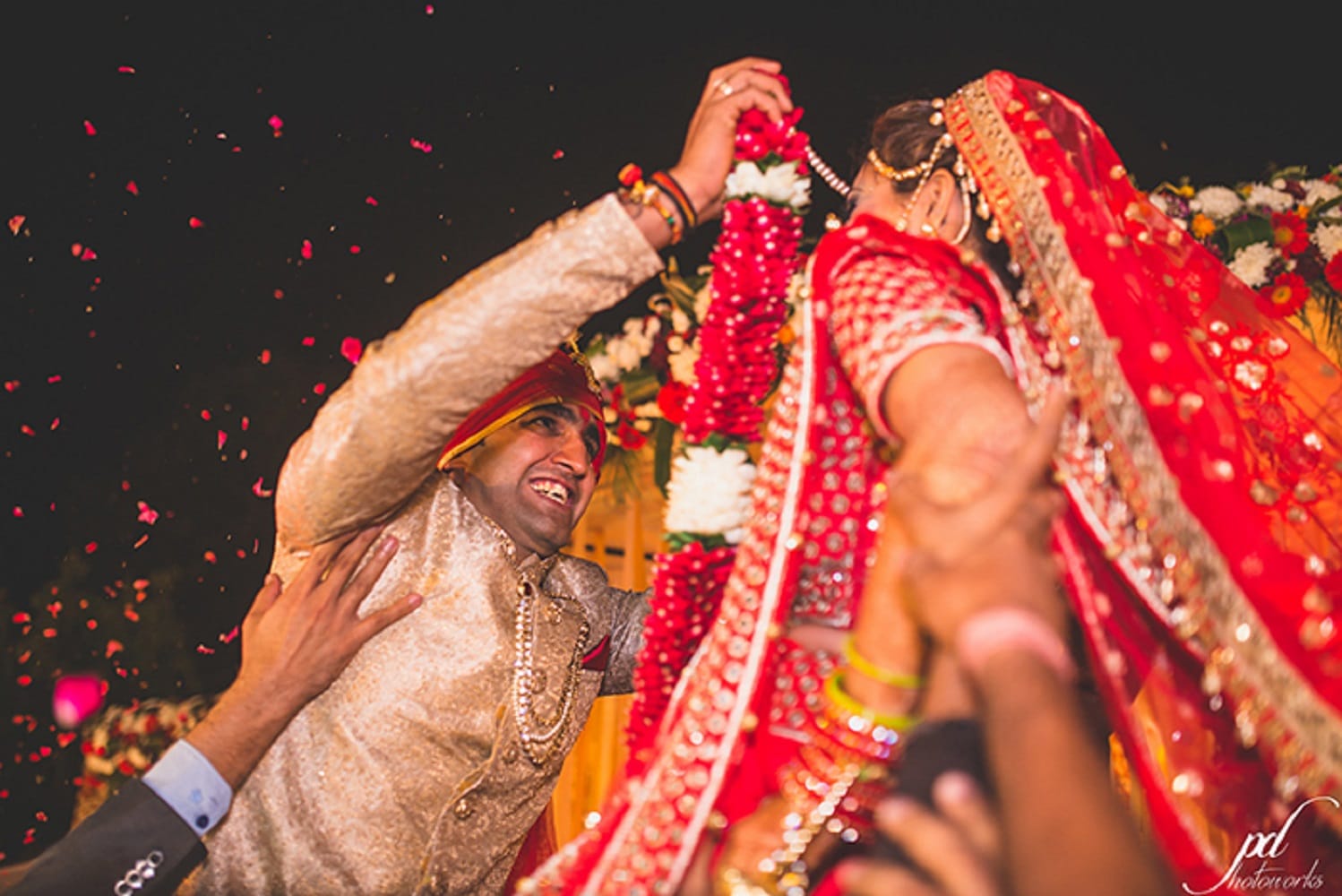 candid photos of pooja banerjee's marriage