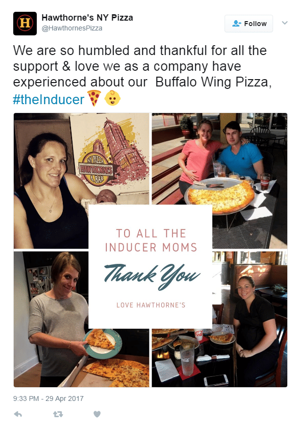 women claim to have gone into labour after eating pizza in newyork