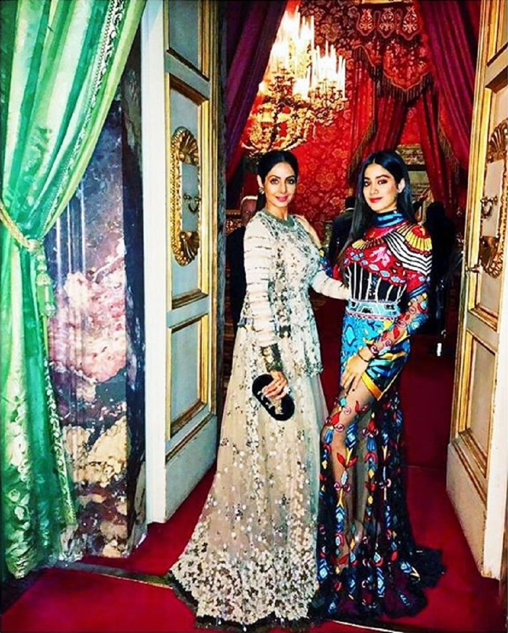 Sridevi’s daughter Jhanvi Kapoor shares her adorable pics in manish malhotra's lengha