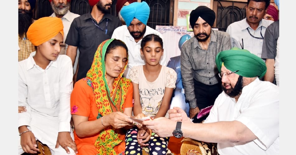Punjab Government big announcement for Martyr Paramjit singh family