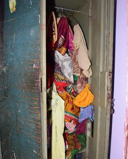 Now locked houses in Nawabi Road