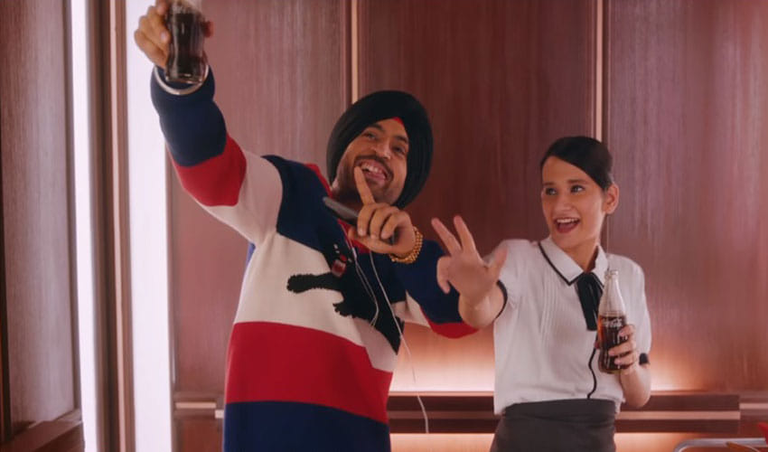 Singer Diljit Dosanjh Recreates Deepika Padukone's Famous Coca Cola Ad